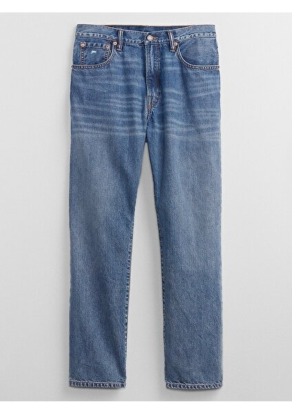 Erkek Mavi Geri Dönüştürülmüş Içerikli Washwell™ Original Straight Jean