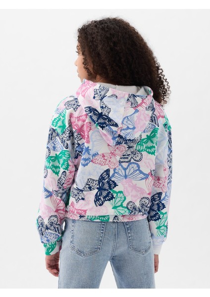 Kız Çocuk Çok Renkli Grafikli Sweatshirt