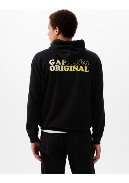 Erkek Siyah Gap Logo Sweatshirt