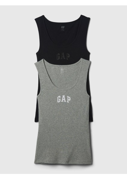 Kadın Siyah Gap Logo 2'li Atlet