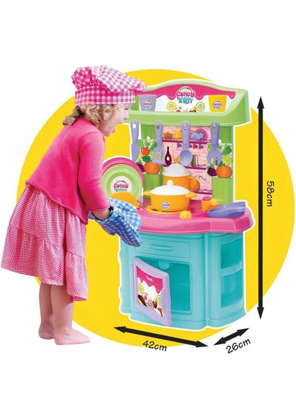 Candy & Ken Şef Mutfak Seti - Oyuncak Sevimli Evcilik Seti