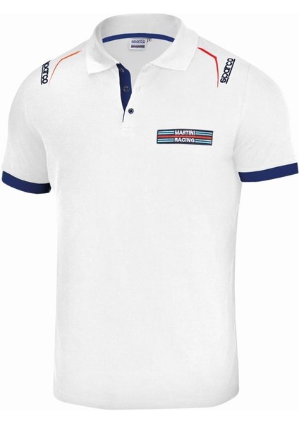 Martini Racing Polo Embroıderıes Beyaz T-Shirt L Beden