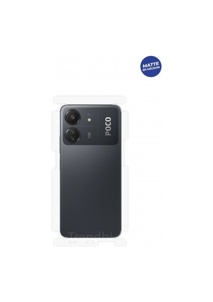 Xiaomi Poco C65 Mat Arka ve Yan Koruyucu Tpu Film