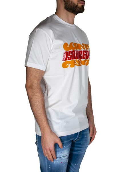 Brothers Göğüs Baskılı T-Shirt