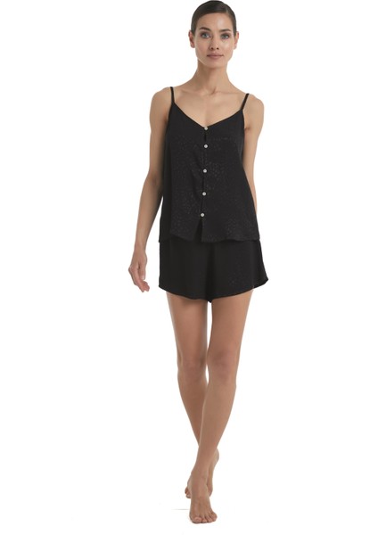 Kadın Siyah Pijama Üstü 60361