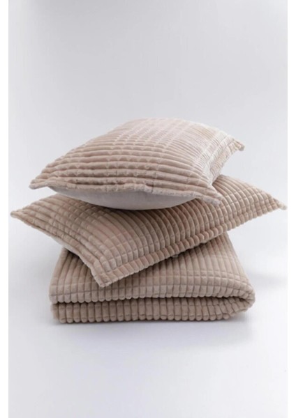 Merinos Modern Line 3 Parça Battaniye Seti Çift Kişlik 410555