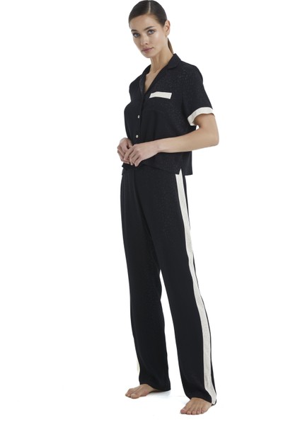 Kadın Siyah Pijama Üstü 60364