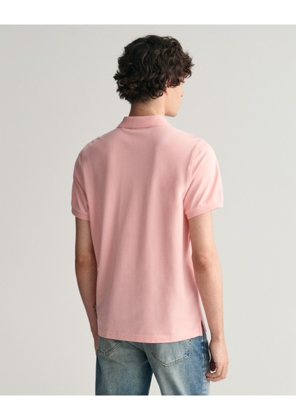 Erkek Pembe Regular Fit Logolu Polo 2210.671