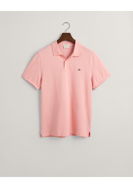 Erkek Pembe Regular Fit Logolu Polo 2210.671