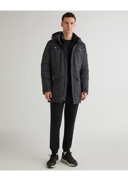 Erkek Siyah Kapüşonlu Mont 7123362T.5 modelleri