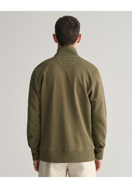 Erkek Yeşil Regular Fit Fermuarlı Logolu Sweatshirt 2008006.301 modelleri
