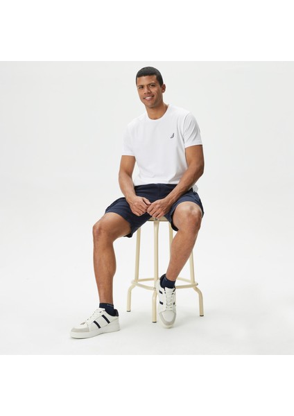 Erkek Beyaz Standart Fit T-Shirt V45277T.1BW