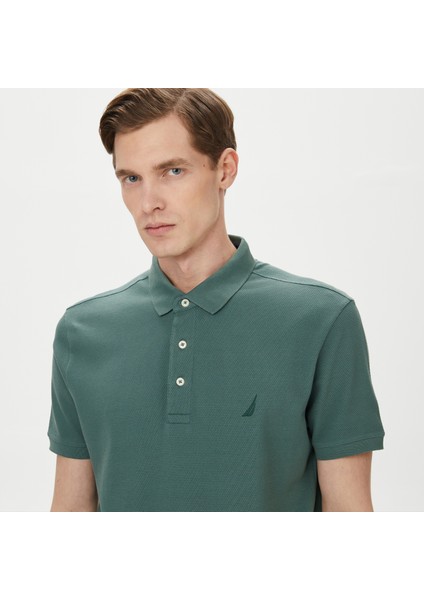 Nautıca Erkek Yeşil Slım Fıt Kısa Kollu Polo K35052T.3AF fırsatları