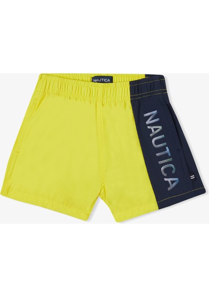 Nautıca Erkek Çocuk Sarı Renk Bloklu Şort Mayo TB35502T.7BZ