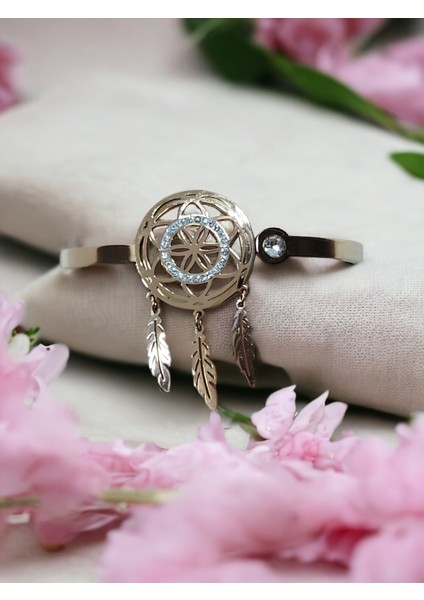 Düş Kapanlı Çelik Rose Kadın Bileklik modelleri