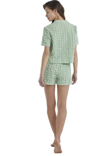 Kadın Yeşil Pijama Üstü 60410 modelleri