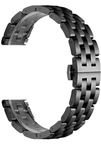 Robor Gtr 2 Için 22 mm Zincir Desneli Ayarlanabilir Kopçalı Metal Kayış-Kordon Krd-20