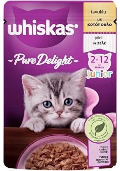 Pure Delight Tavuklu Yavru Kedi Maması 85 gr 12Lİ Paket indirimleri