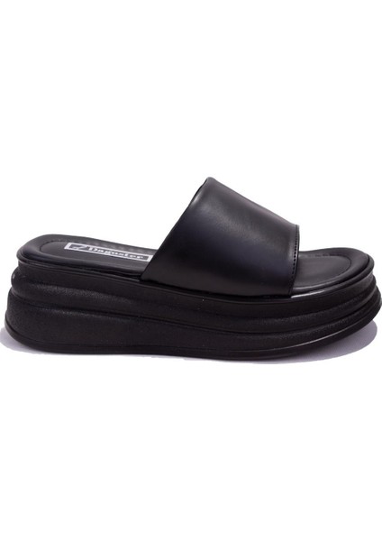 DZA07-1241302C Siyah Spor Topuklu Kadın Terlik fiyatları