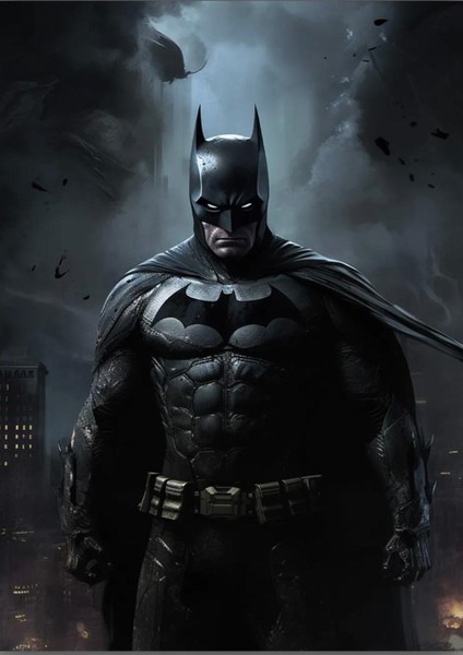 Batman Film Posteri-Çerçevesiz Parlak Fotoğraf Kağıdı