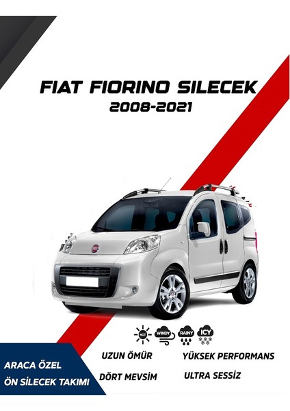 Fiat Fiorino 2020 Model Araca Özel Muz Silecek Seti