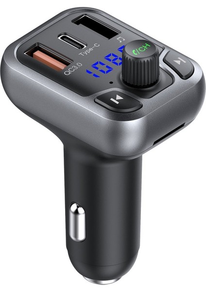 Bluetooth Usb3.0 ve Type C Pd Hızlı Şarj Fm Transmitter
