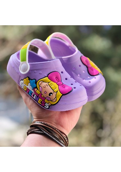 Kız Çocuk Crocks Modeli Sandalet , Çocuk Terlik , Anaokulu Kreş Sandaleti , Deniz Plaj ve Havuz Için Sandalet ve Terlik