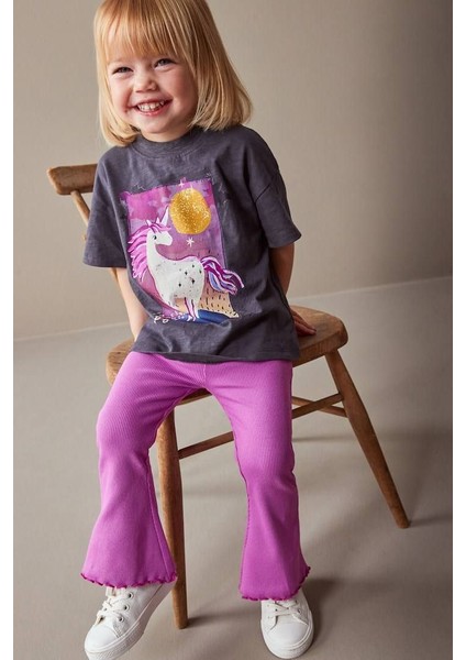 Unicorn Baskılı Kısa Kollu Ispanyol Taytlı Alt Üst Takım fiyatları