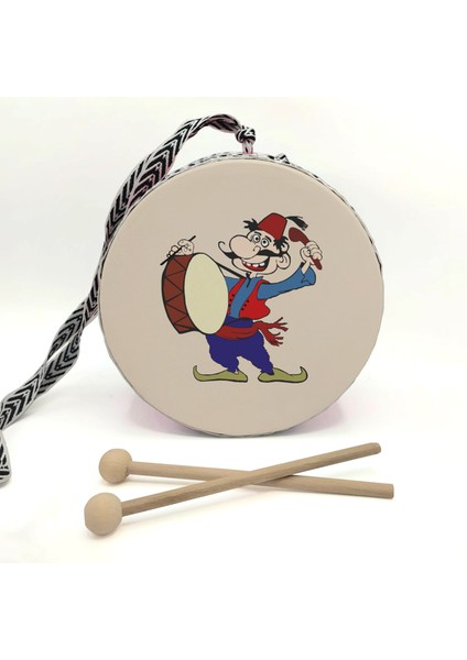 Çocuk Davulu Davulcu Baskılı Kırmızı fiyatları