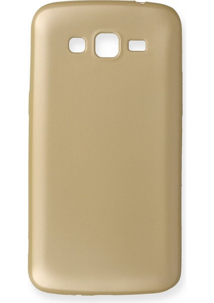 Samsung Galaxy Grand 2 Kılıf Premium Rubber Silikon - Gold 24051