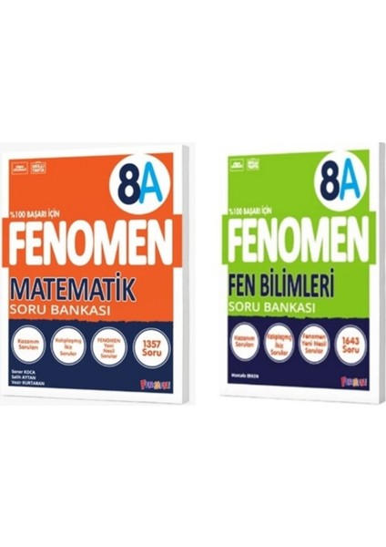 LGS 8. Sınıf A Serisi Soru Bankası Matematik ve Fen Bilimleri