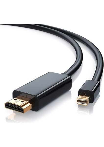 5m Mini Displayport To HDMI Kablo Çevirici Mini Display Port HDMI Thunderbolt Macbook Uyumlu
