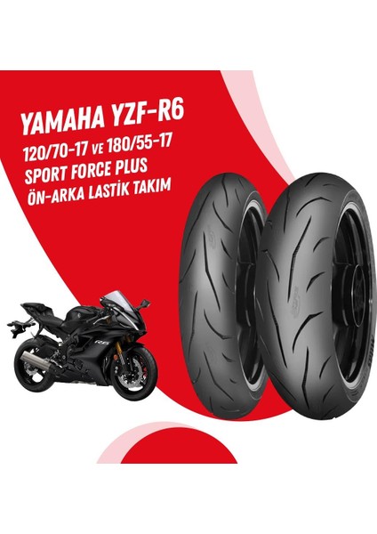 Yamaha Yzf R6 Mitas Sport Force + Lastik Takımı