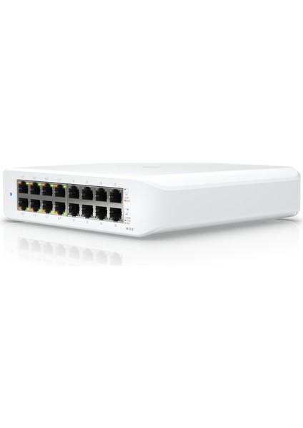 Usw-Lite-16-Poe , 16 Port Gigabit , 8 Port Poe+ Güç ( 60W) , Yönetilebilir , Plastiik Kasa , Switch