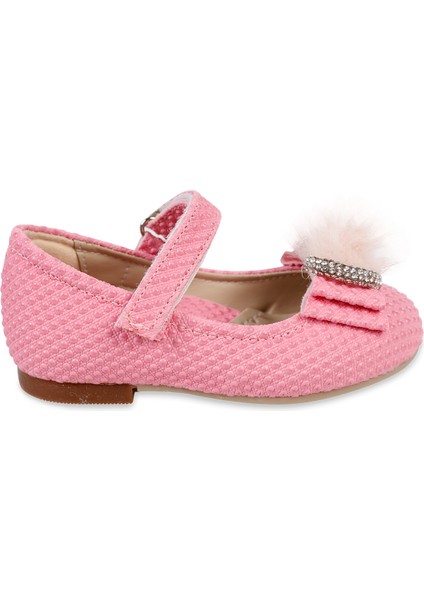 Kız Çocuk Babet Ayakkabı 21-25 Numara Pembe
