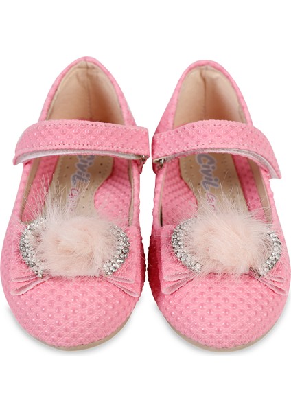 Kız Çocuk Babet Ayakkabı 21-25 Numara Pembe fiyatları