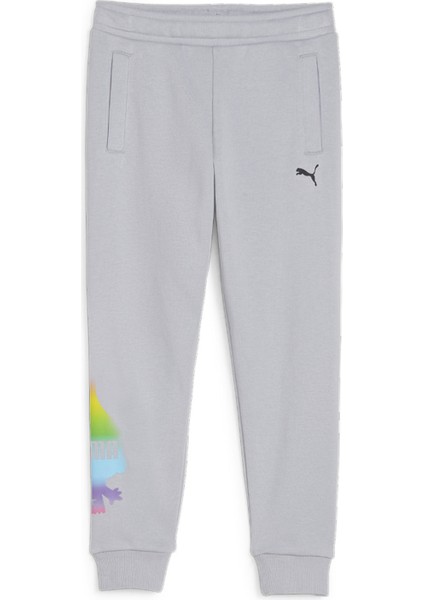 Lastikli Paça Gri Erkek Eşofman Altı 62483063-PUMA x Trolls Sweatpants