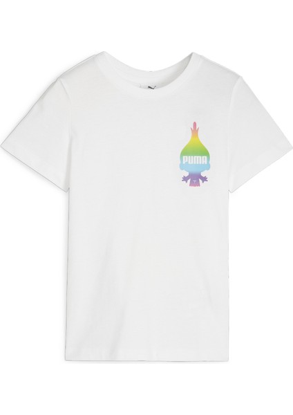 Baskılı Beyaz Erkek T-Shirt 62481602-PUMA x Trolls Tee