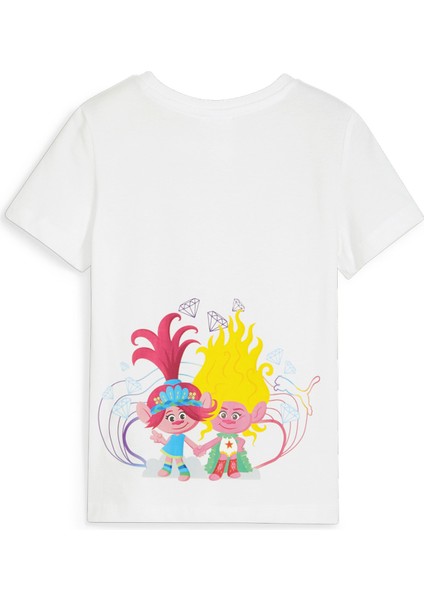 Baskılı Beyaz Erkek T-Shirt 62481602-PUMA x Trolls Tee