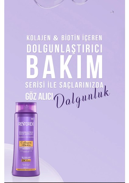 Collagen & Biotin Hacimsiz Saçlar Için Dolgunlaştırıcı Şampuan 500 ml 1 Adet