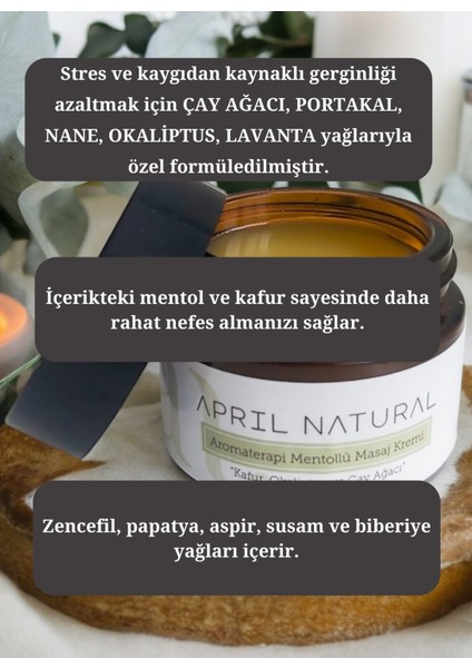 Aromaterapi Mentollü Masaj Kremi, Ferahlatıcı Masaj Yağı, Nefes Rahatlatıcı Masaj Yağı fiyatları