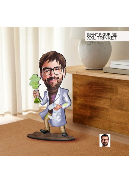 Kişiye Özel Öğretmen Karikatürlü Büyük Boy Ahşap Biblo-9 Arkadaşa Hediye , Sevgiliye Hediye, Kişiye Özel Biblolar fiyatları