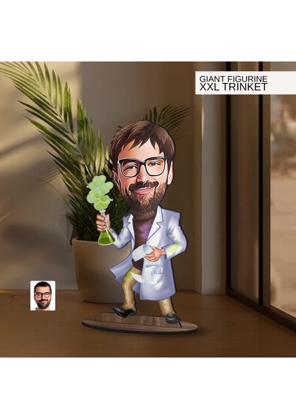 Kişiye Özel Öğretmen Karikatürlü Büyük Boy Ahşap Biblo-9 Arkadaşa Hediye , Sevgiliye Hediye, Kişiye Özel Biblolar modelleri