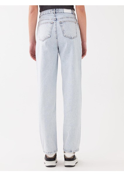 Xsıde Yüksek Bel Slim Fit Kadın Jean Pantolon