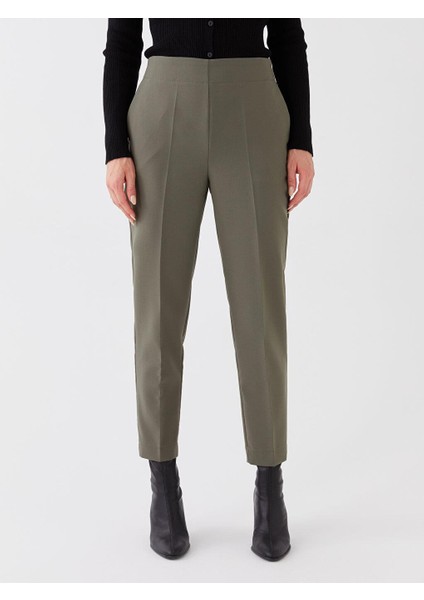 Classic Beli Lastikli Standart Fit Kadın Pantolon modelleri