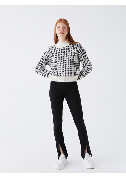 Xsıde Kadın Dar Fit Düz Pantolon