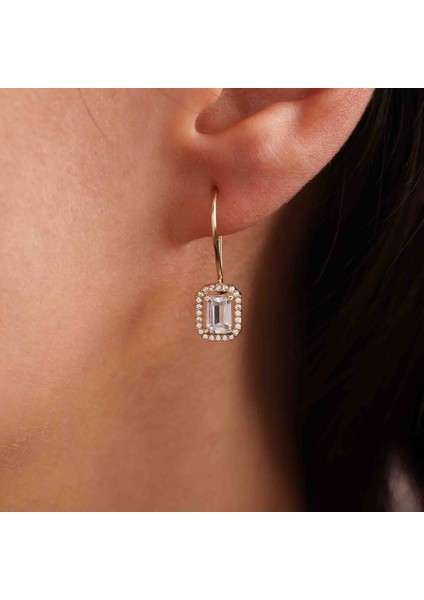 14 Ayar Sarı Altın Sallantılı Baget Küpe fiyatları