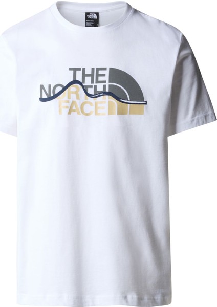 M S/s Mountaın Lıne Tee Erkek T-Shirt NF0A87NTFN41