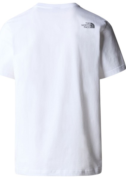 M S/s Mountaın Lıne Tee Erkek T-Shirt NF0A87NTFN41