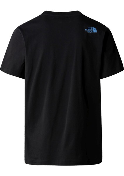 M S/s Mountaın Lıne Tee Erkek T-Shirt NF0A87NTJK31